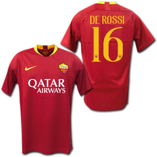 デ・ロッシ 引退記念パッチ付 ASローマ 19／20 ユニフォーム AS