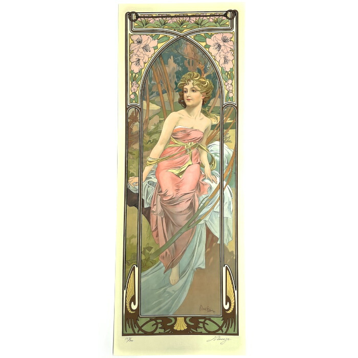 楽天市場】アルフォンス・ミュシャ 四つの時の流れ 朝の目覚め 昼の