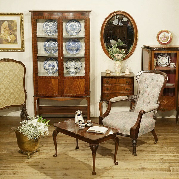 イギリス アンティーク家具 ディスプレイ キャビネット 1930年頃 766A