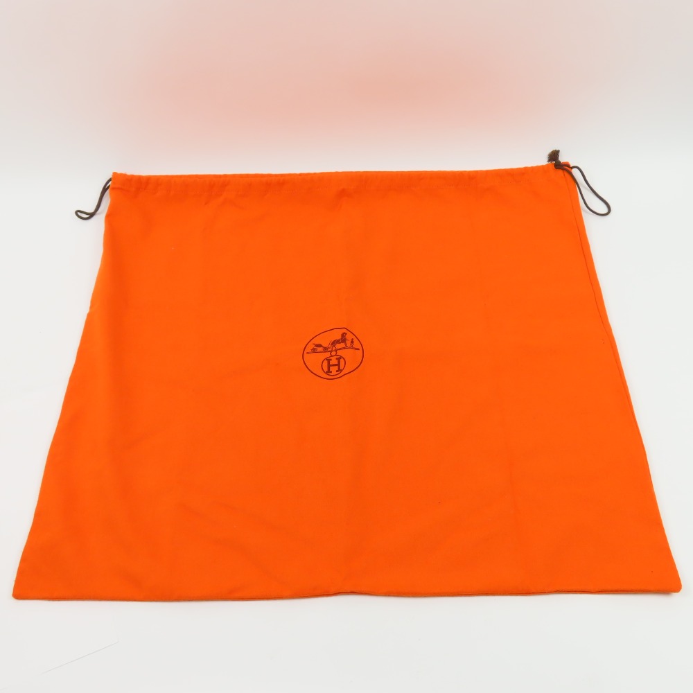 エルメス◇54×61 保存袋 オレンジ 巾着 バーキン 40 35 ケリー