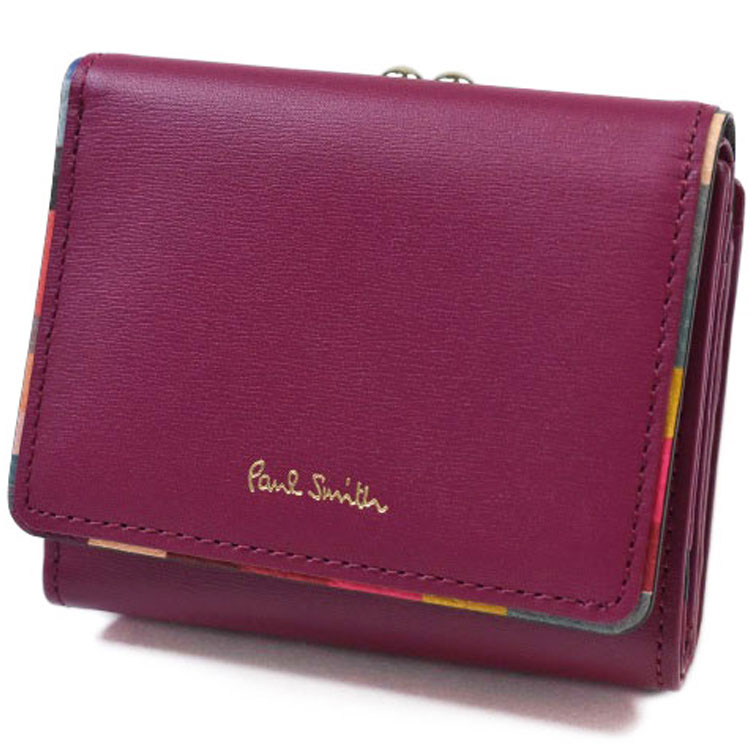 楽天市場】ポールスミス ミニ財布 財布 三つ折り がま口 レディース