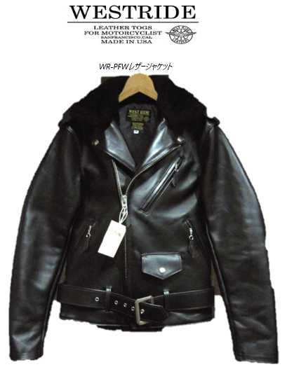 楽天市場】ウエストライド(WESTRIDE)WR-CHPW レザージャケット -BLK