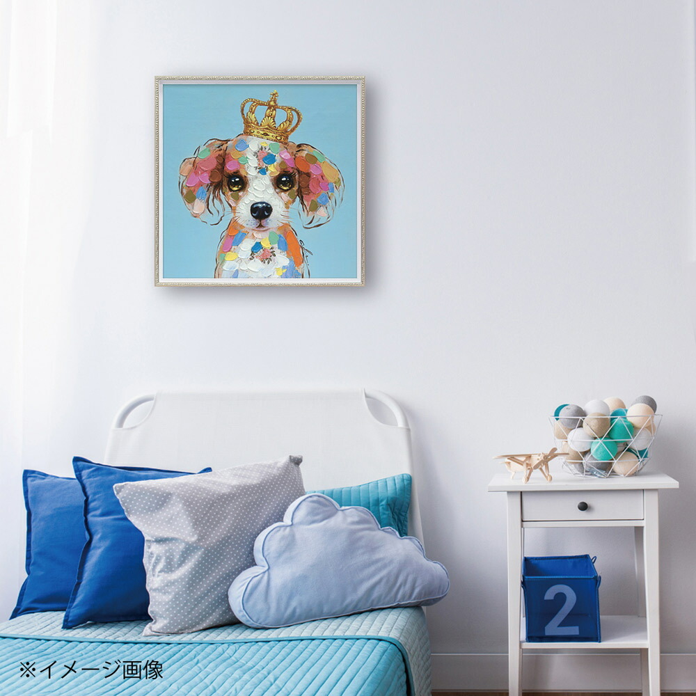 楽天市場】絵画 オイル ペイント アート キング カラフル（Mサイズ