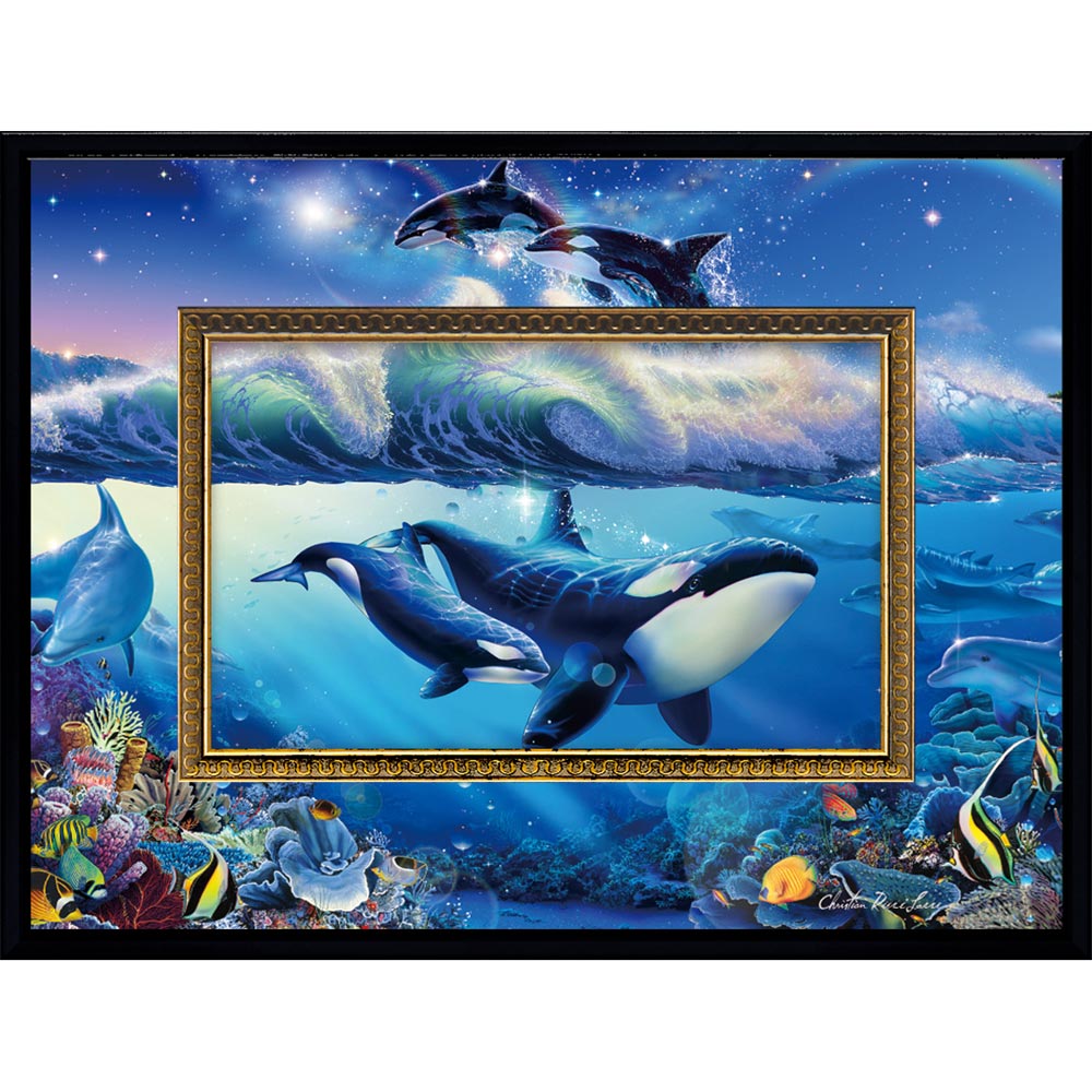 イルカ ラッセン 絵画 絵 LASSEN 保管ケース 絵画『サマーリーフ