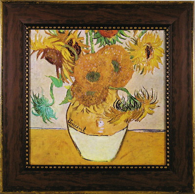 楽天市場】絵画 ゴッホ「ひまわり」/インテリア 額入り 額装込 風景画