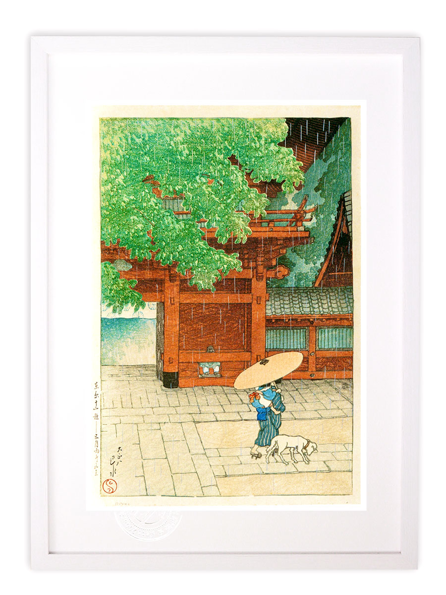 まくり 日本画 江戸時代 道中風景 紙本彩色 まくり 日本画 江戸時代