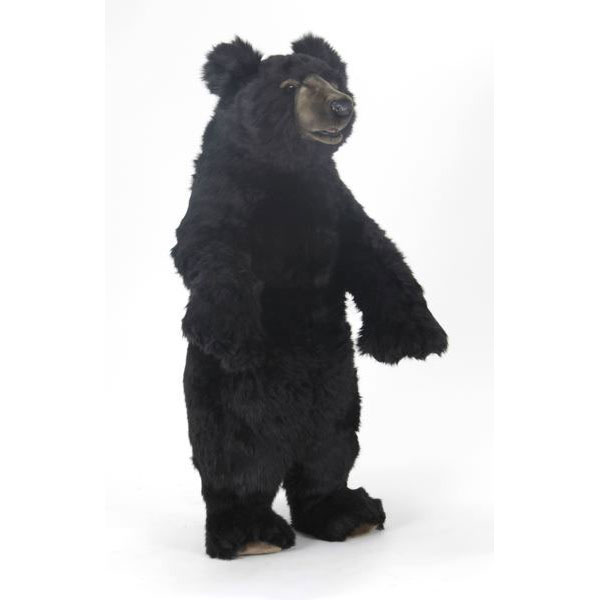希少 HANSA 大型 黒クマ ぬいぐるみ リアルアニマル 希少 HANSA 大型