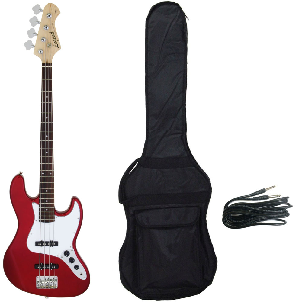 レッド エレキベース used ストラップ付き レッド エレキベース used