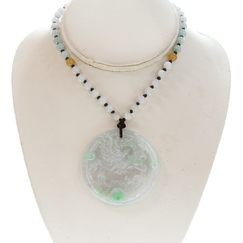 楽天市場】彫刻翡翠 53mm/92P ペンダント 彫刻ヒスイ 翡翠彫刻