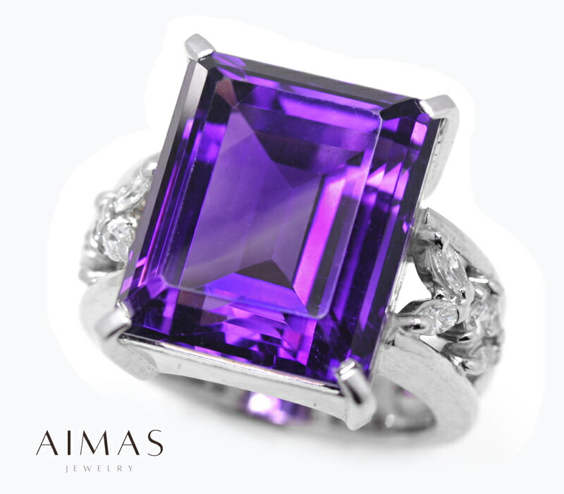 楽天市場】【ジュエリー】アメジスト 13.83ct ダイヤモンド 0.5ct
