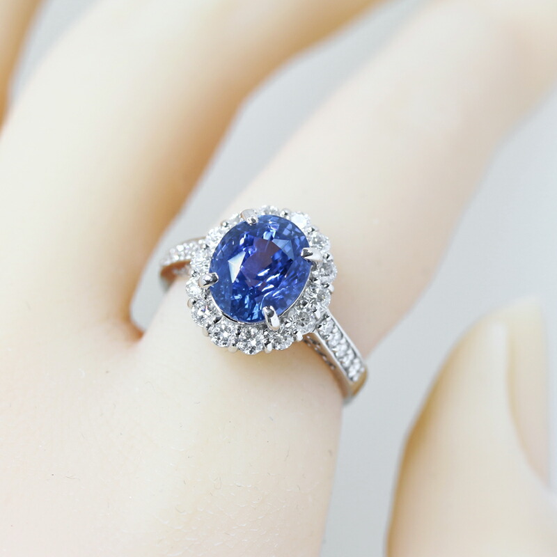 楽天市場】スリランカ産非加熱コーンフラワーブルーサファイア 4.11ct