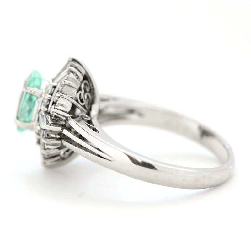 楽天市場】パライバトルマリン 0.78ct リング 9号 PT900 プラチナ 指輪