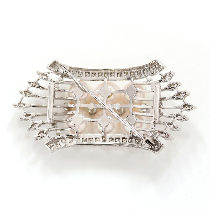 MIKIMOTO アコヤ真珠ブローチ SV