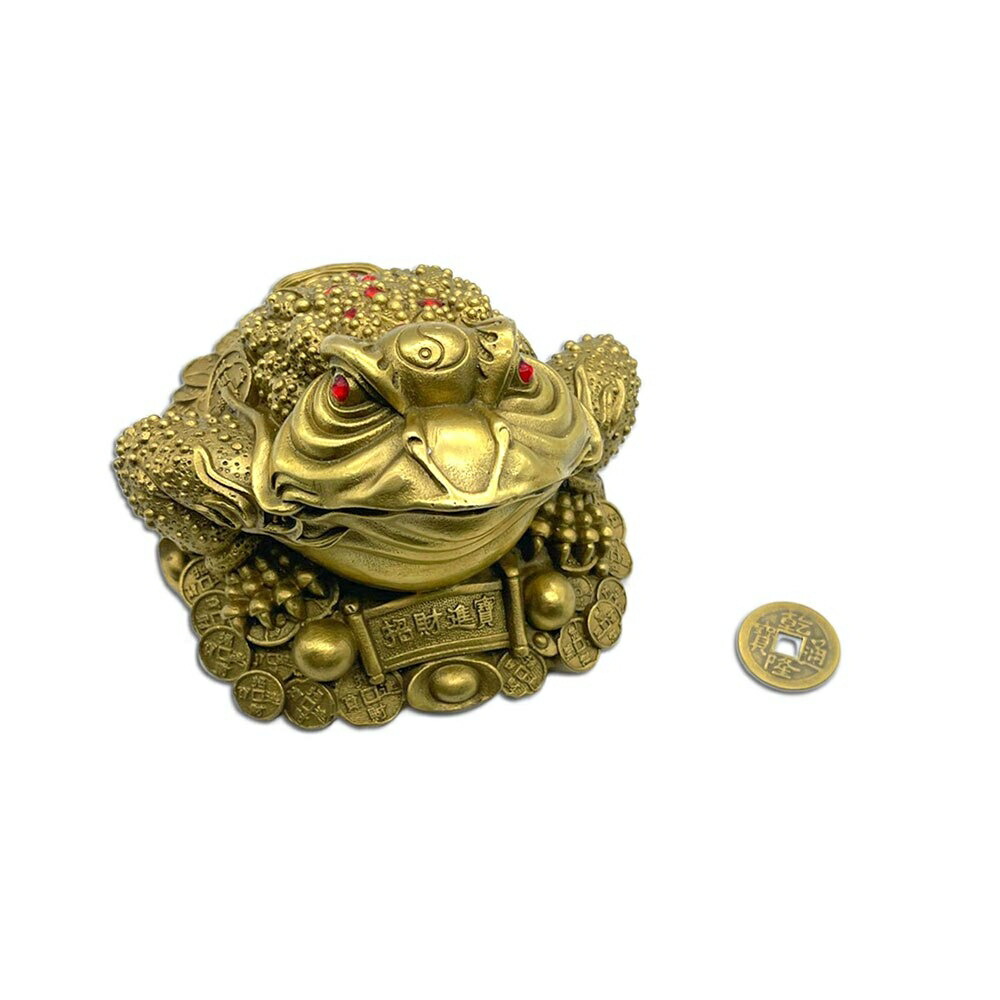 楽天市場】【限定SALE価格】【在庫限り】風水 置物 蛙 カエル 古銭咥え