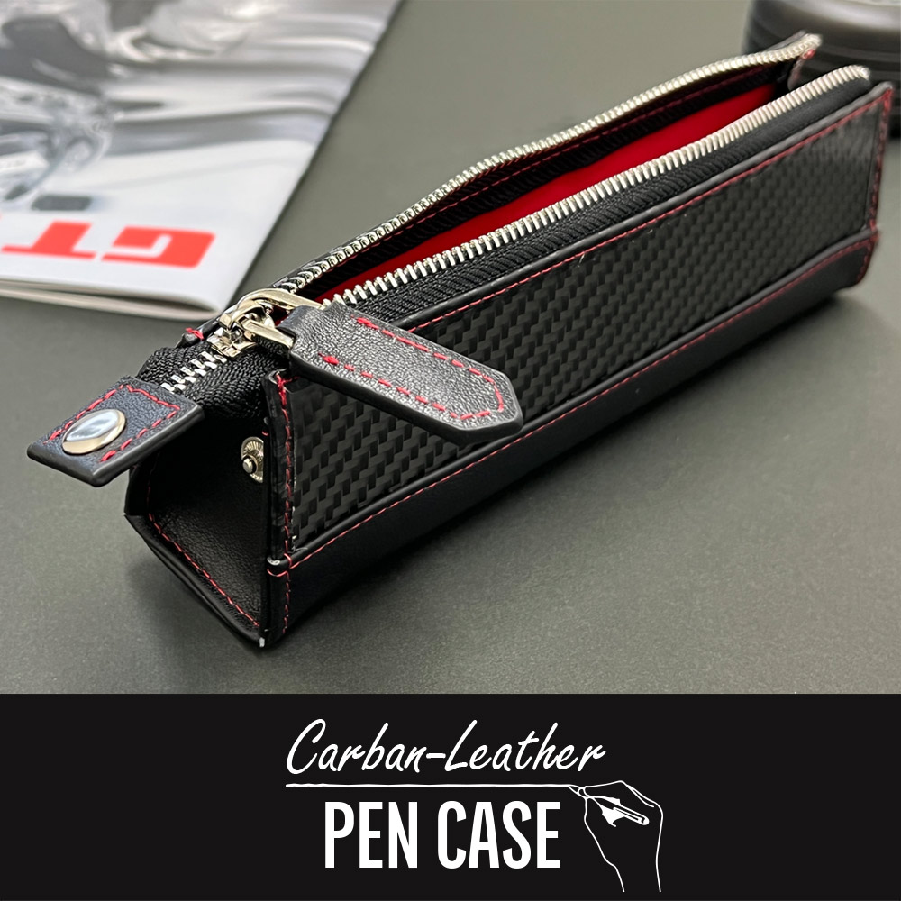 楽天市場】ペンケース 本革 GT-MOBILE シンプル カーボン 筆箱 レザー