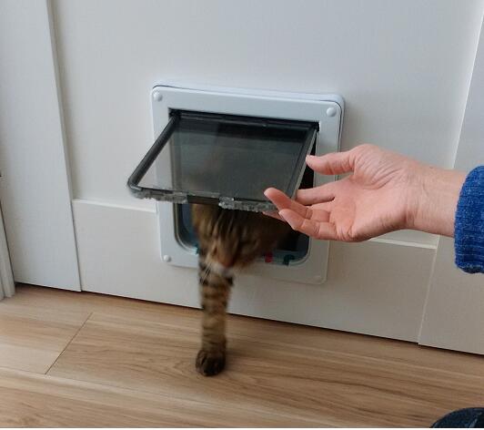 楽天市場】安心の旧PET-MATE正規品（closer pets)猫ドアR235（白