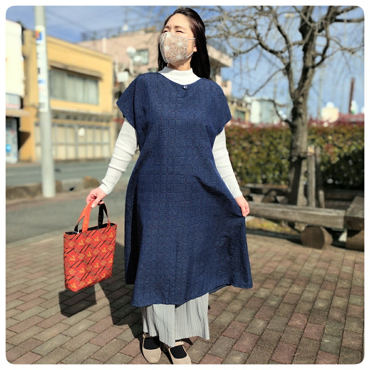 専用 正絹振袖からAラインワンピース 専用 正絹振袖からAライン