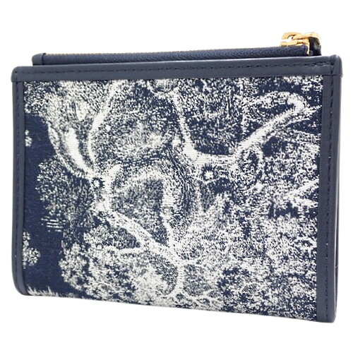 Dior ネイビー 二つ折り財布 ギフトにおすすめ！》DIOR 二つ折り財布