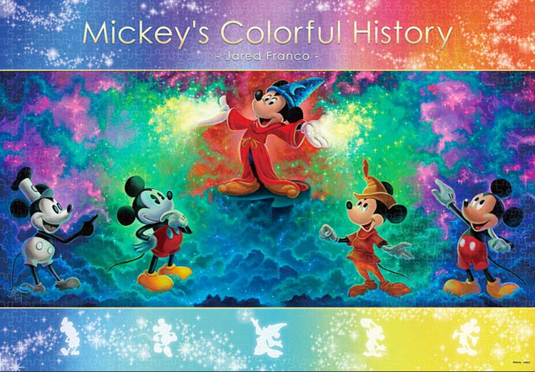 楽天市場】ジグソーパズル Mickey's Colorful History（ミッキー