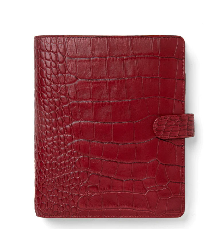 フィロファックス A5 レザー スケジュール帳 赤 【公式通販】