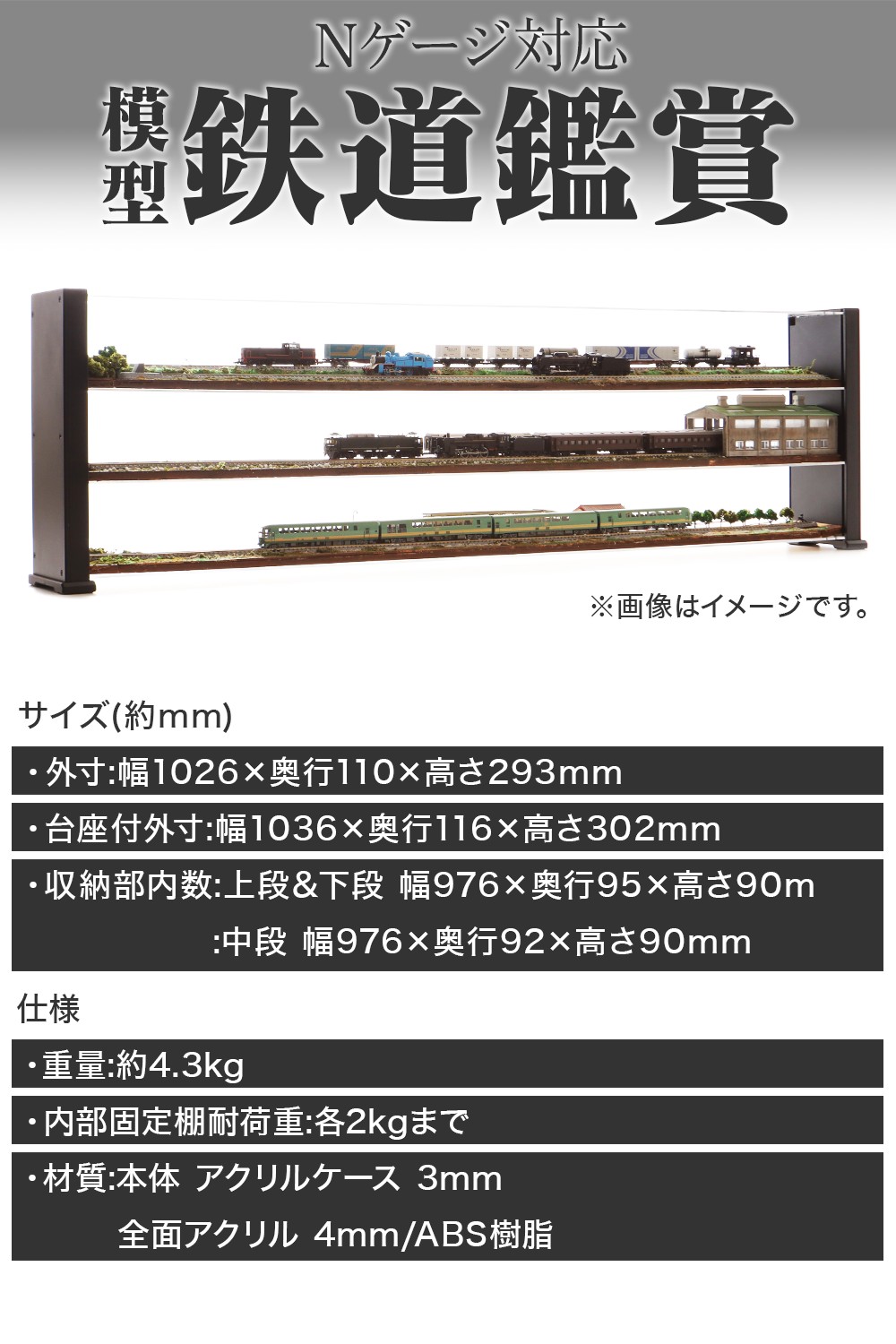 楽天市場】【※仕上げ前まで完成済商品※】 Nゲージ コレクションケース
