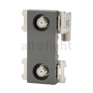 楽天市場】神保電器 NKシリーズ配線器具 TVコンセント テレビ端子