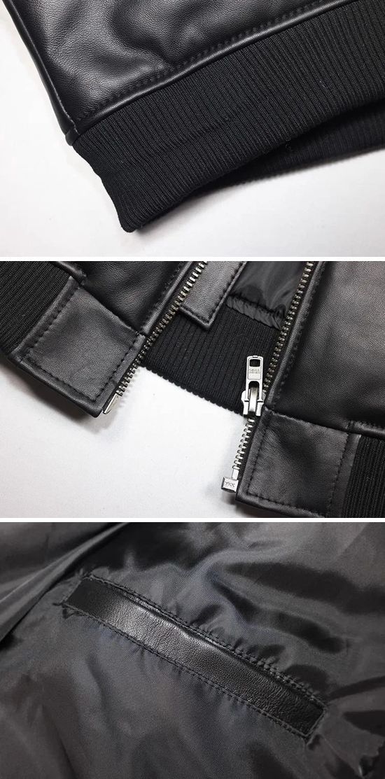 楽天市場】本革 シープスキン 中綿 レザージャケットメンズ 革ジャン