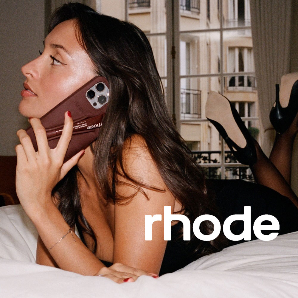 C】 rhode espressoケースリップ付き リップが収納できるiPhoneケース