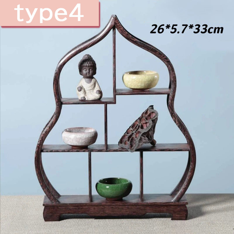 楽天市場】シノワズリ 中国風 珍品棚 木製 丸型 ディスプレイラック