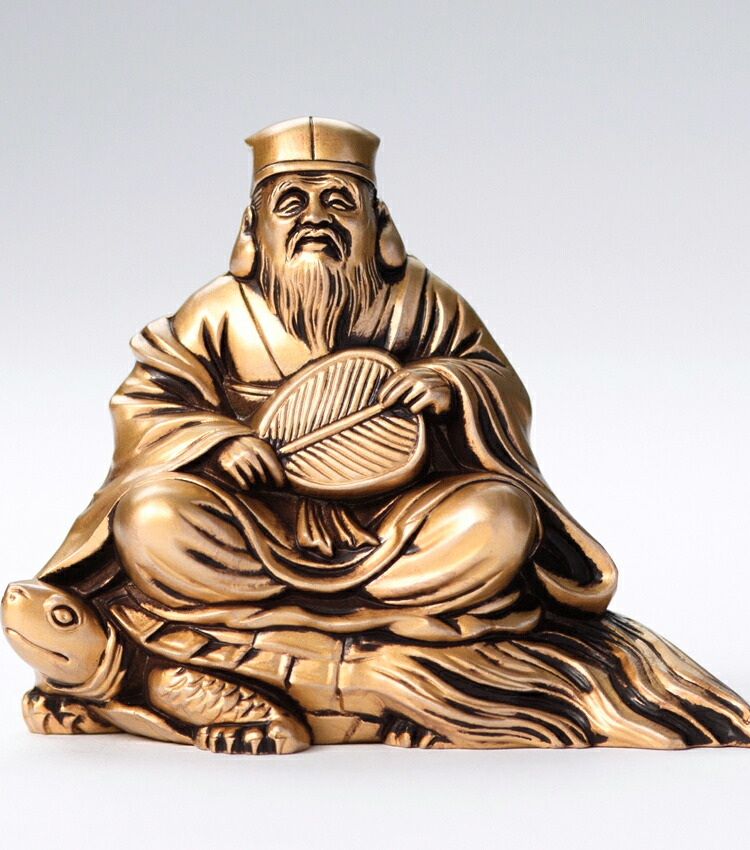 青銅製 寿老人(じゅろうじん) 木製台付き、木箱入り 【公式通販】