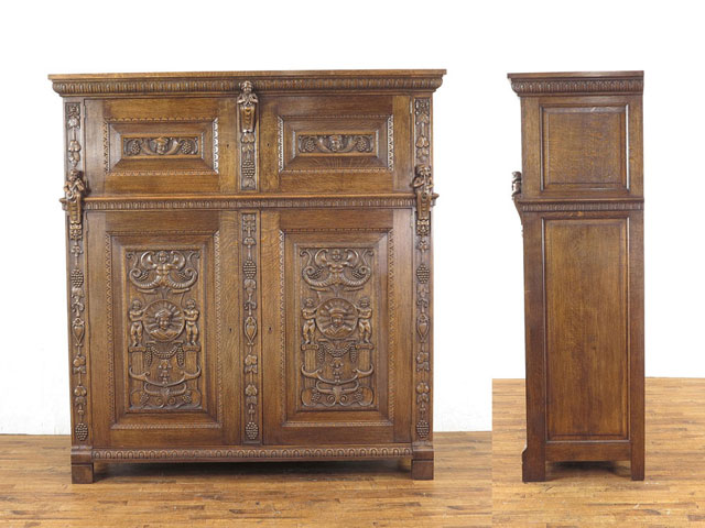 楽天市場】アンティーク 家具 キャビネット イタリア ルネサンス様式