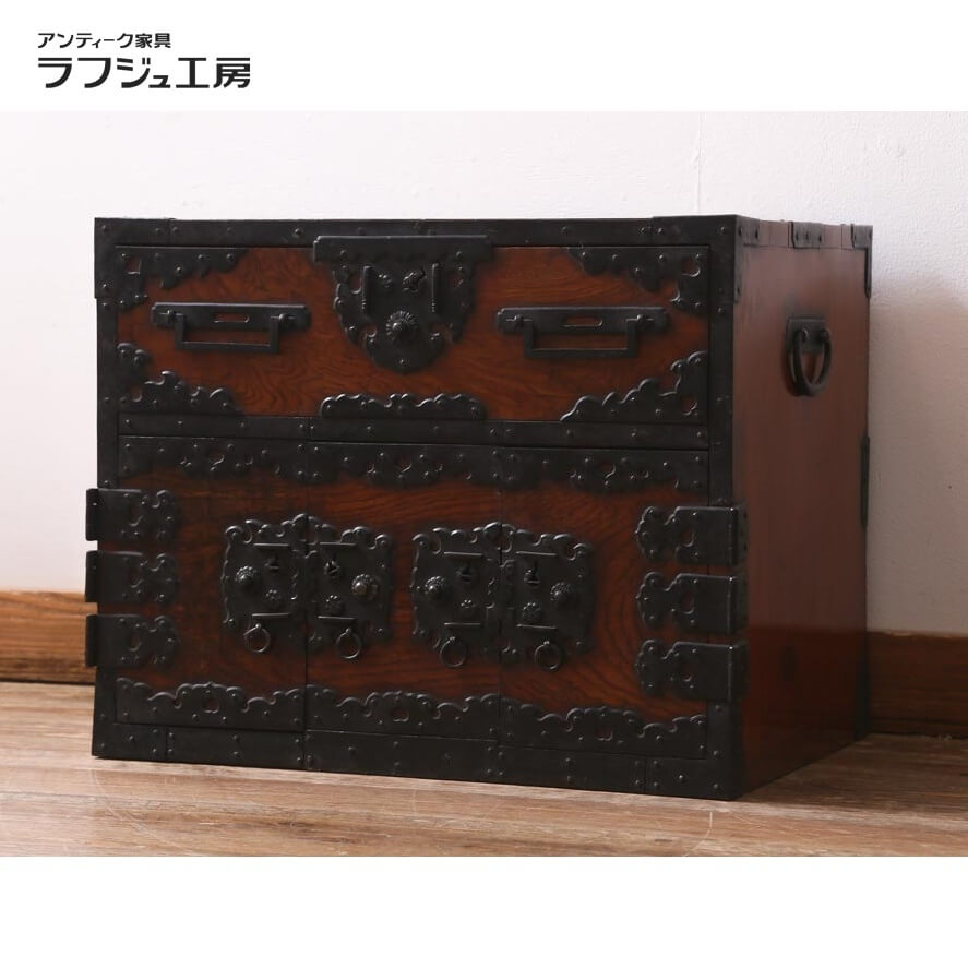 階段箪笥 和箪笥 キャビネット 水屋 船箪笥 アンティーク 階段箪笥 和