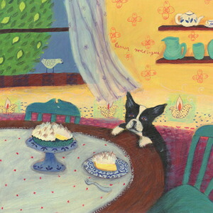 カレン ホイプティング ジクレー 額装 犬 カレンホイプティング