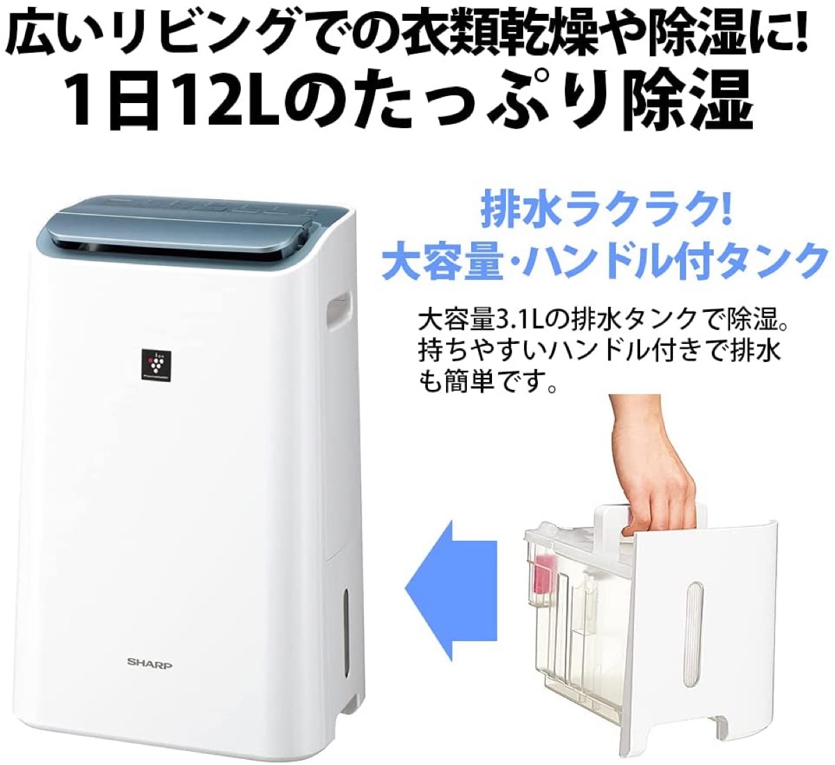 ❗️✨2024年製✨稼働品❗️】SHARP プラズマクラスター 除湿機 CV