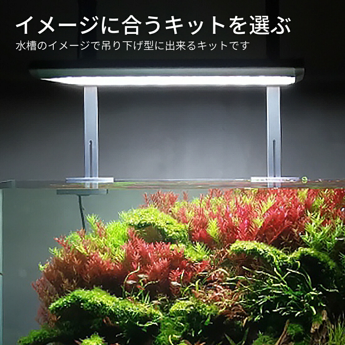 楽天市場】LEDSTAR ライトスタンド Hanging Kit 水槽 LEDライト 吊り