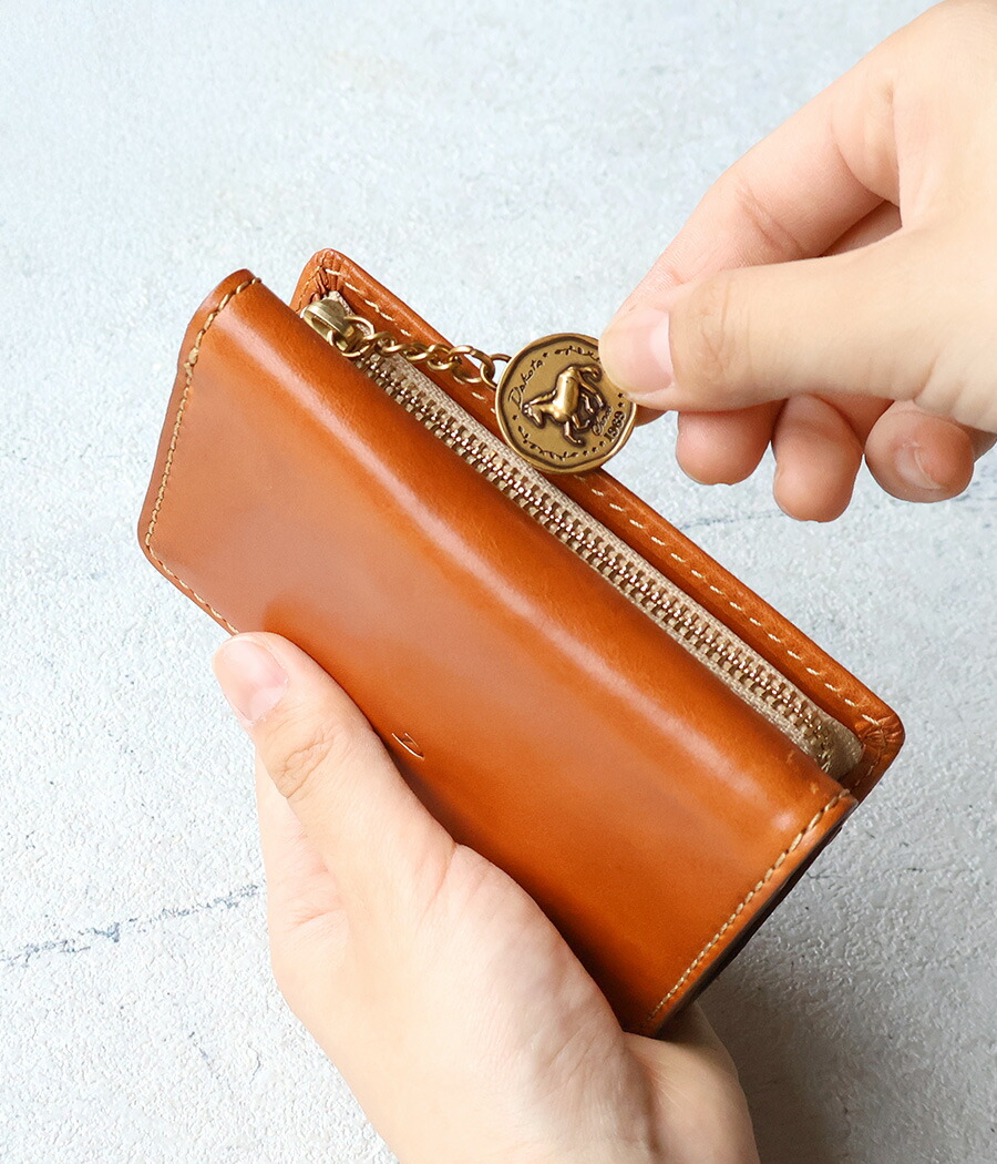 楽天市場】三つ折り財布 L字ファスナー小銭入れ 馬 馬蹄 Dakota ダコタ