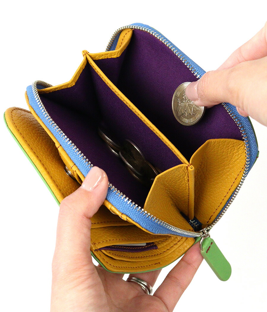 楽天市場】二つ折り財布 刺繍 花 jocomomola ホコモモラ タリファ