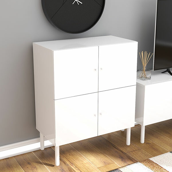 楽天市場】キャビネット サイドボード ロータイプ 完成品 おしゃれ 扉