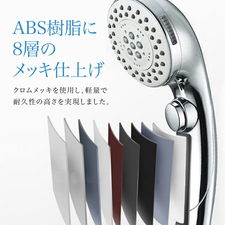 楽天市場】【在庫処分特価】シャワーヘッド 節水 止水 ボタン