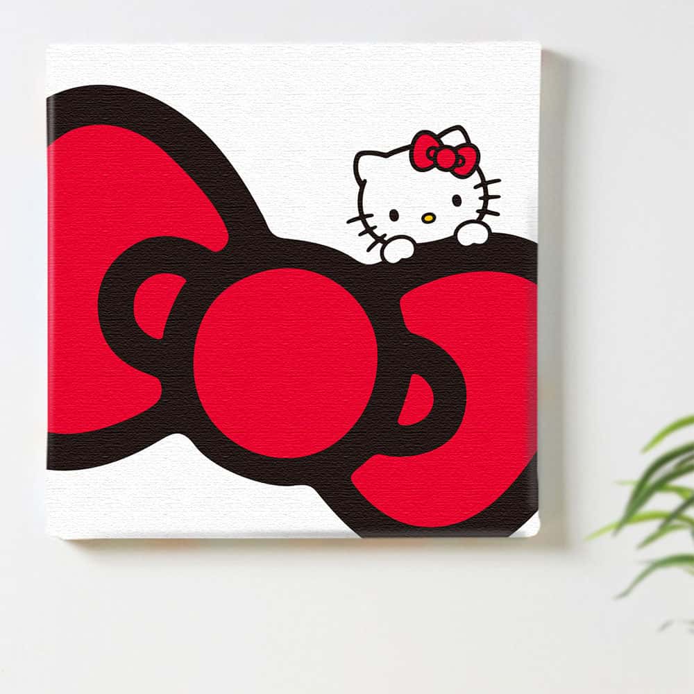 楽天市場】ハローキティ 猫 のインテリア用アートパネル ファブリック