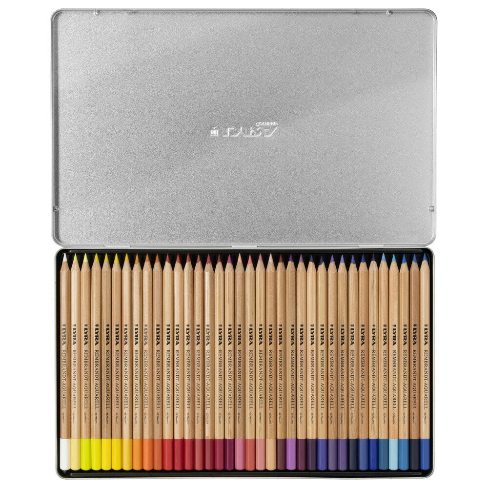 楽天市場】【公式】 水彩色鉛筆 LYRA リラ アクアレル メタルボックス