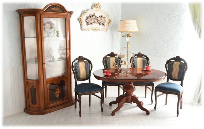 ⚫︎高級⚫︎ ビンテージ 木製 ダイニングテーブル 椅子 セット 象嵌