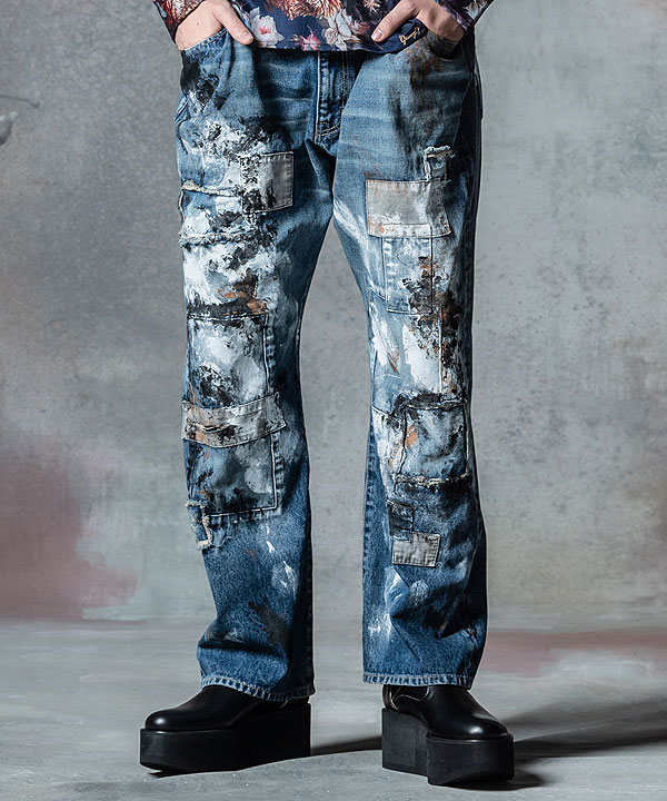 楽天市場】glamb グラム Unplugged Atelier Wide Denim アンプラグド