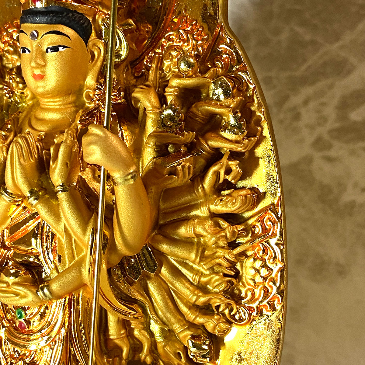 楽天市場】【お買い物マラソン開催中｜最大15%オフ】千手観音 金 子年