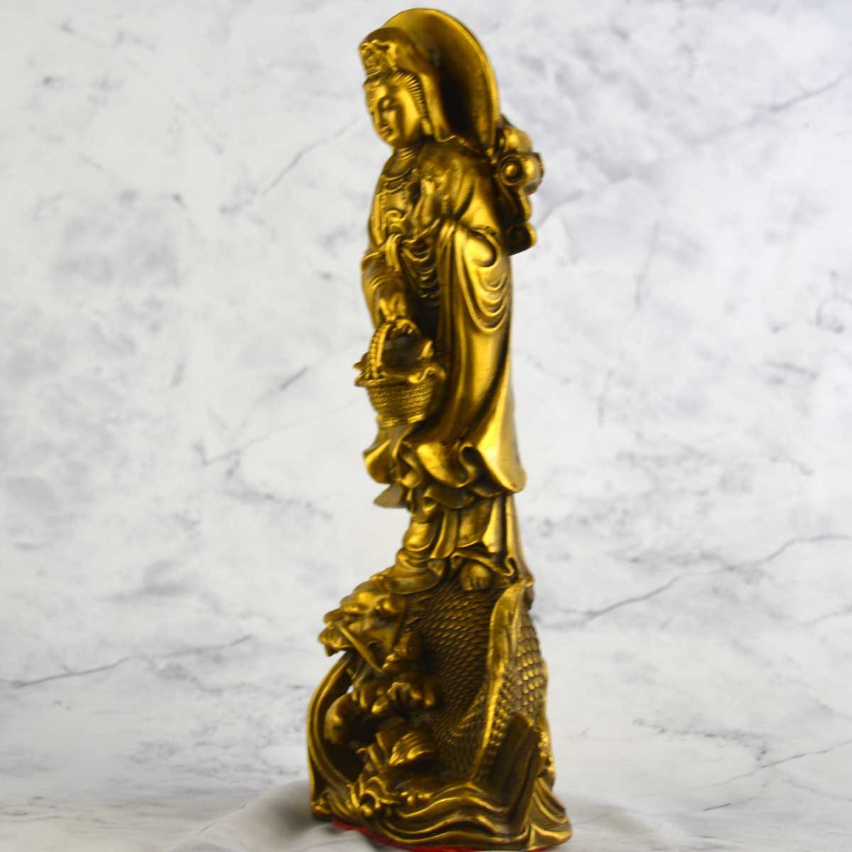 楽天市場】【10日限定│最大10％オフクーポン】魚籃観音 観音像 銅製