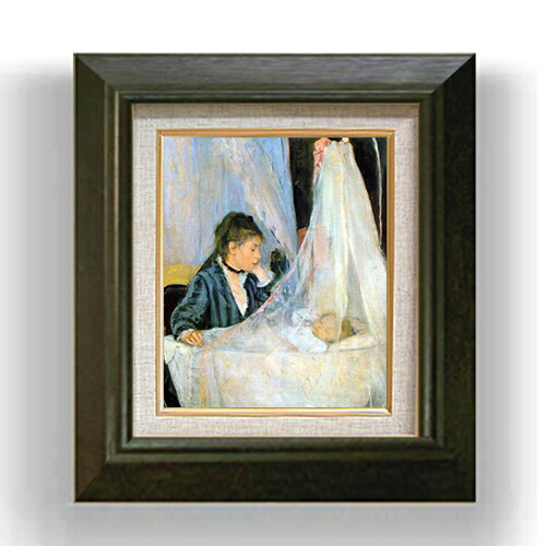 楽天市場】【油絵 直筆仕上げ】ベルト・モリゾ ゆりかご F3 【額入り