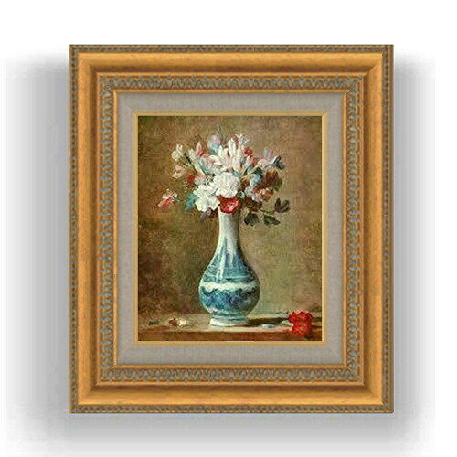 油絵 専用 透明感のある花瓶のお花 抽象画 油絵 専用 透明感の