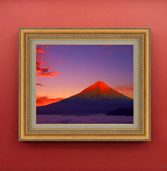 富士山百笑 F333×242 油彩キャンバス 額縁つき 富士山百笑 F333×242