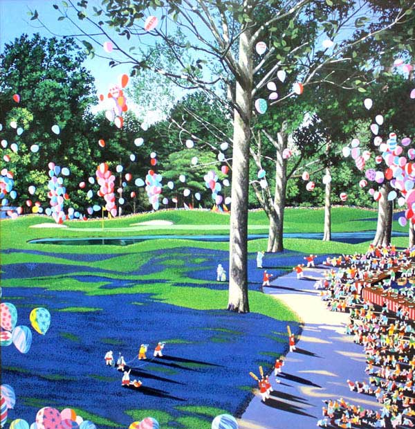 ヒロ・ヤマガタ USオープンチャンピオンシップ 中古 大判額装アート