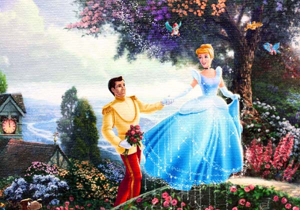 トーマスキンケード ディズニー シンデレラ キャンバス アート 絵画